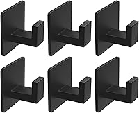 Vista 10 de VAEHOLD - Paquete de 4 ganchos adhesivos para toallas, ganchos de pared resistentes de aluminio para pegar en la puerta, cocina, baño para colgar