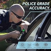 Vista 6 de Probador de alcohol Flagfront portátil alcoholímetro personal de grado profesional, precisión digital LCD, probador de alcoholímetro, boquillas