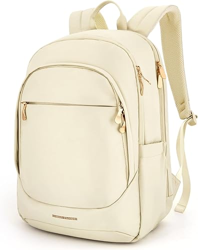 Mochila para laptop, LIGHT FIGHT - Mochila de viaje de 15.6 pulgadas para mujeres y hombres, bolsas de libros escolares universitarios con agujero