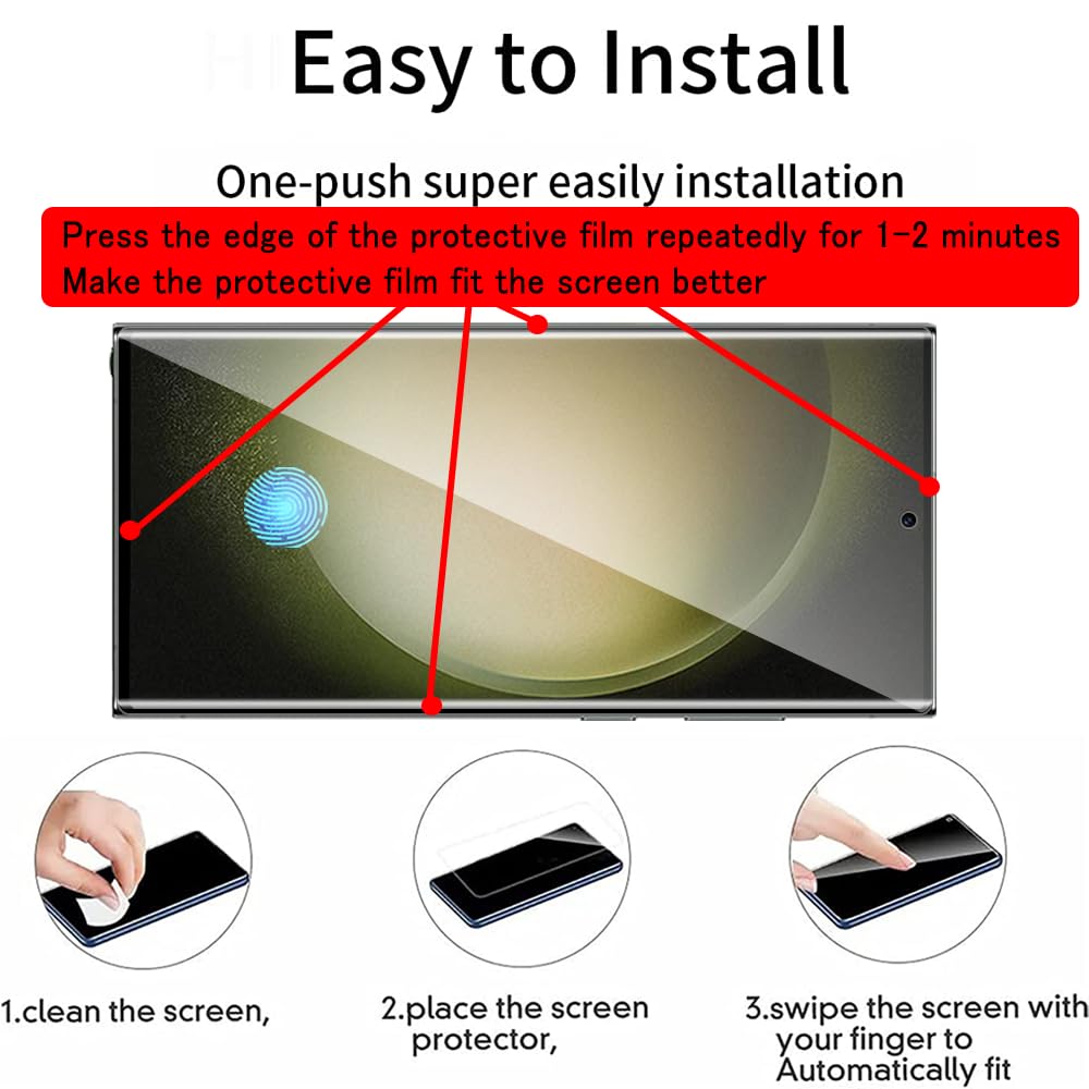 Image secondaire de Tzstz Verre Trempé 3D pour Samsung Galaxy S23 Ultra - Protection Écran Complète