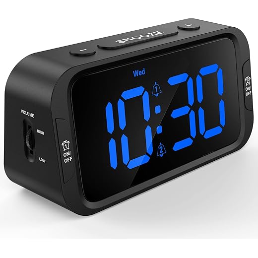 Sure! How about: Blue Digital Alarm Clock