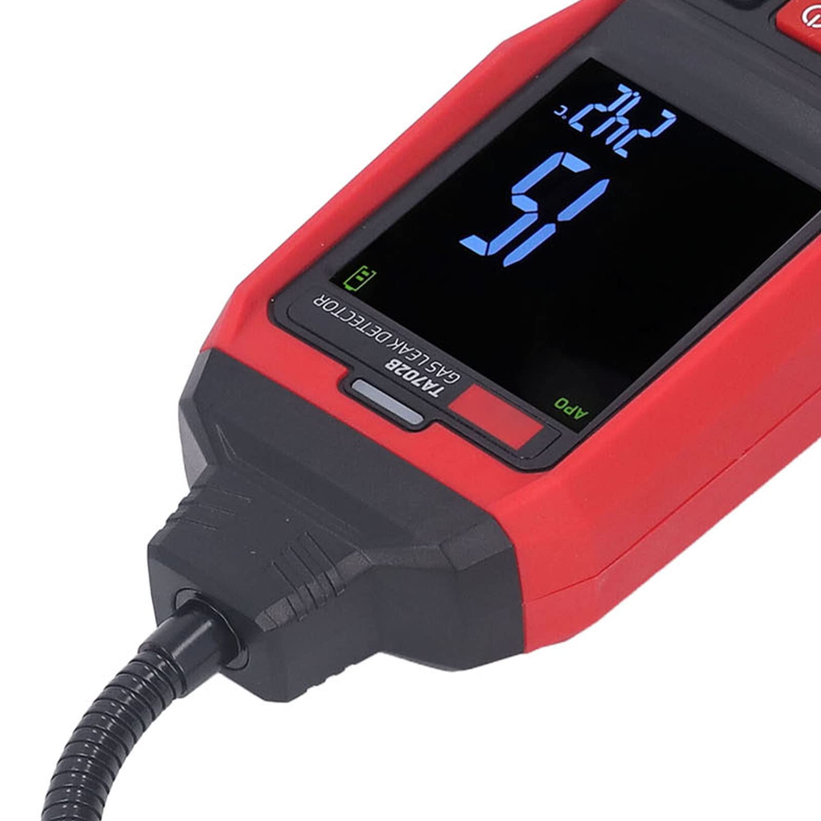 Rilevatore di Perdite di Gas, Rilevatore di Perdite di Gas Combustibile 0 9999PPM con Sniffer di Portatile e Allarme Sonoro Leggero per Rilevamento di Metano Propano Domestico