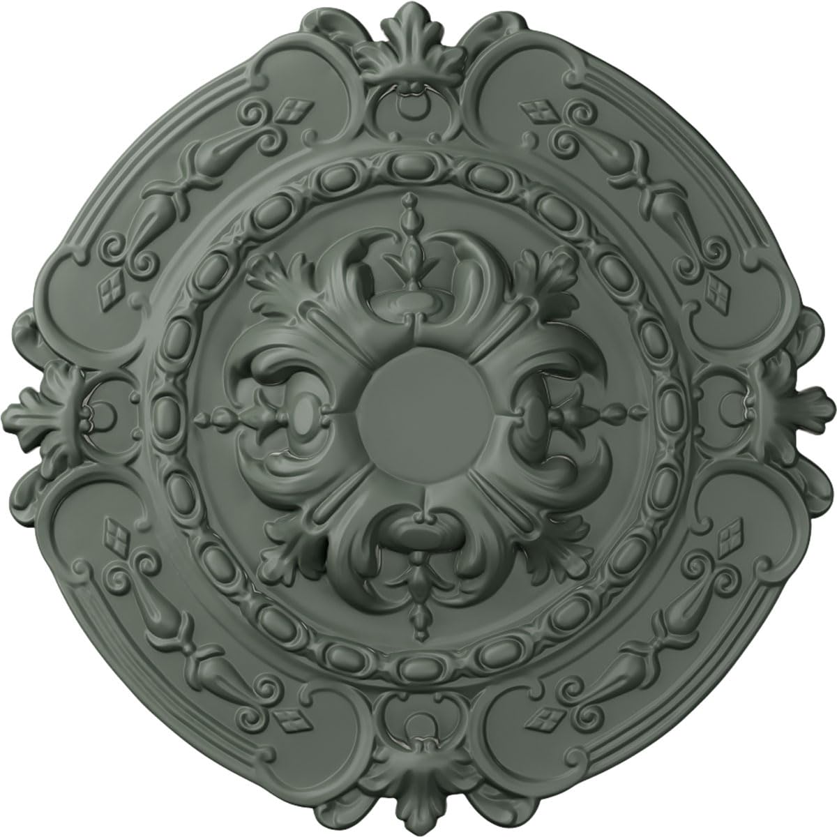 Ekena Millwork CM17SOPTFDecorative Ceiling Medallions Modeled After Original Historical Patterns &amp; Designs, Painted Turtle