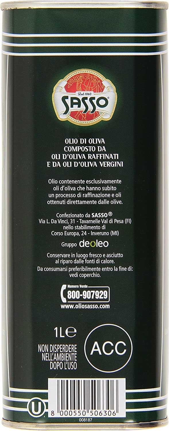 Italian Gourmet Olio di Oliva Olivenöl mildes Speiseöl Bundle 6 x 1L | Zum Verfeinern von Salat, Pasta e verdure, gusto delicato für cucina, Gesamtnettogewicht 6 L + Kostenlos Polpa 400g