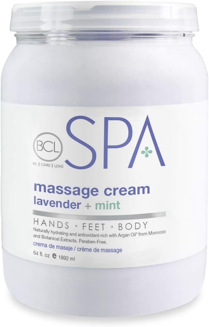 BCL SPA Massage Cream Lavender + Mint, 64 oz