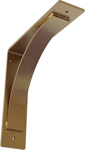 Vista 82 de Soporte de acero Morris de 3 pulgadas de ancho x 10 pulgadas de profundidad x 10 pulgadas de alto, con recubrimiento en polvo negro Negro