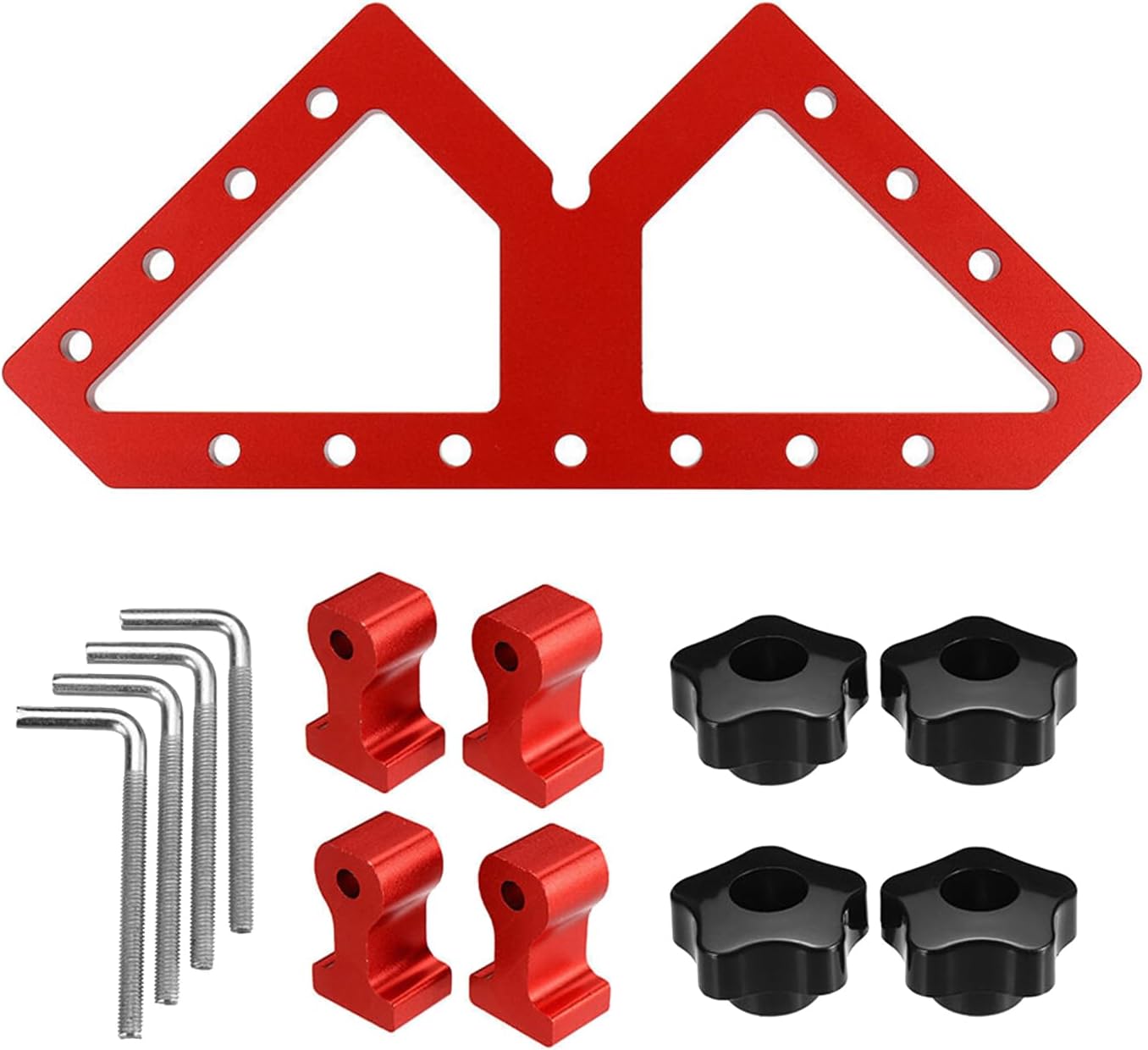 WType Auxiliary Fixture Woodworking Aluminum Square Clamping Positioning Panel Fixing Clips Tools Clamp For Woodworking