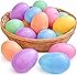 GiftExpress Pastel Color Easter Eggs - 50 Piece Assorted Bulk 2.3" x 1.75" Plastic Eggs Hinged - Adult & Kid Party Toys for Gift Easter Baskets or Egg Hunt Decor