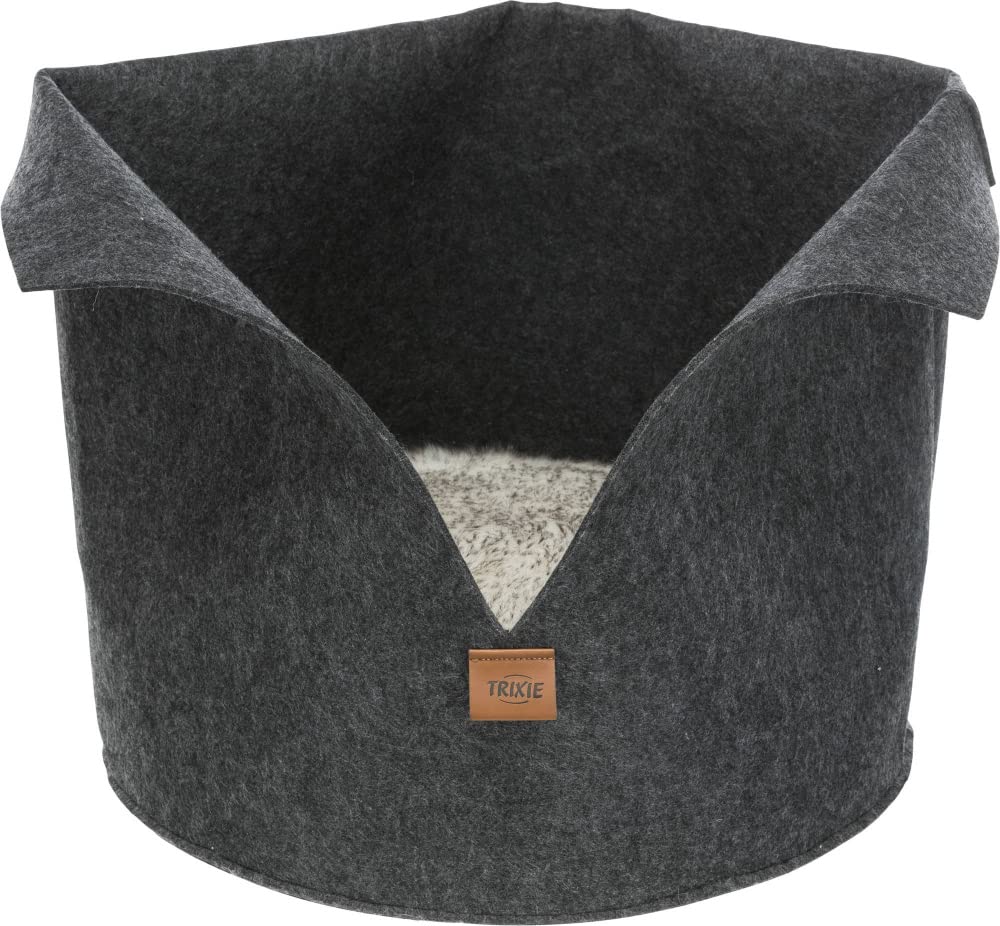 Trixie Round Felt Luise Pet Bed for Small Dogs and Cats Keeps Your Protected and Warm During Winters – Grey, Size-30 cm (B09NDZQ88C) Amazon Price History, Amazon Price Tracker