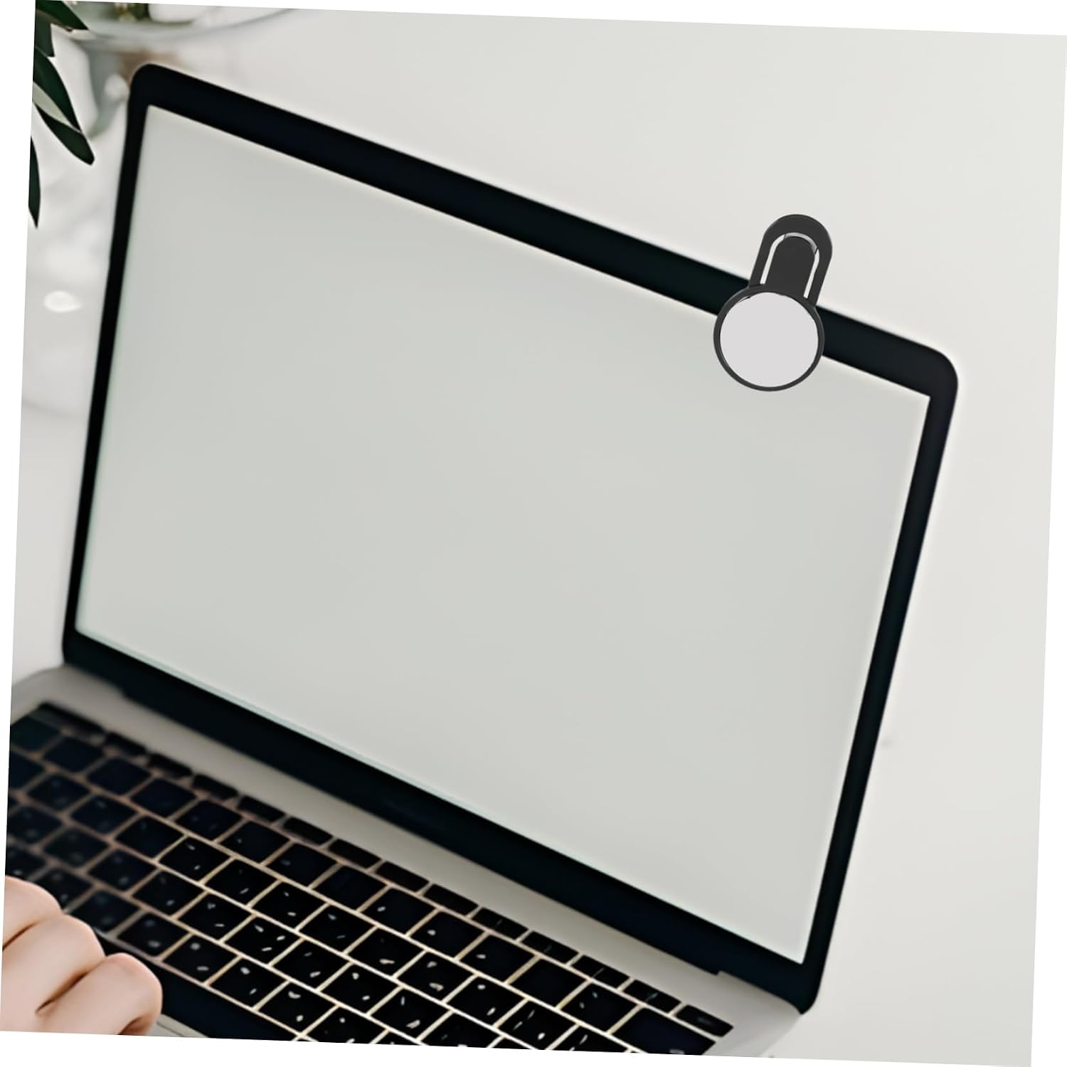 Personal Safety Computer Screen Rearview Mirror Convex Desk Monitor Accessory for Office and Cubicle Use Provides Wide Angle View to Enhance Awareness of Surroundings