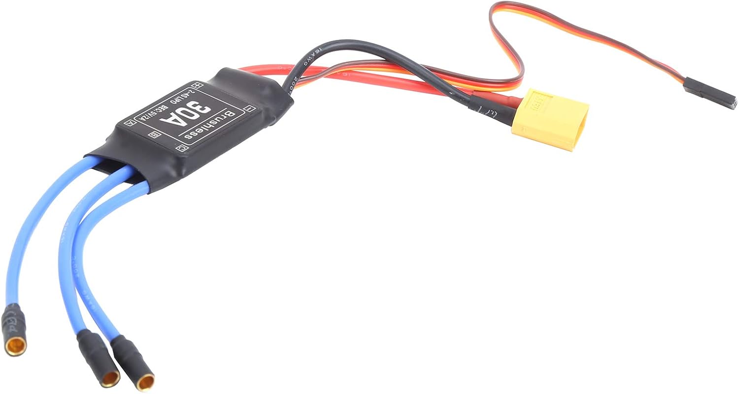 Electronic Brushless Speed Controller 30a Brushless Esc Xt60 Electronic Speed Controller for Rc Remote Control Drone Helicopter Modeling Brushless Motor