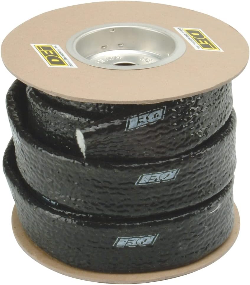 Design Engineering 010470B25 Fire Sleeve 3/8" I.D. x 25ft Heat Protection for Wires, Hoses, etc.