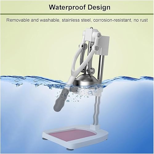 Miniatura 6 de Exprimidor de cítricos de hierro fundido, máquina exprimidora de prensa manual, herramienta manual con base grande, pie de ventosa para uso
