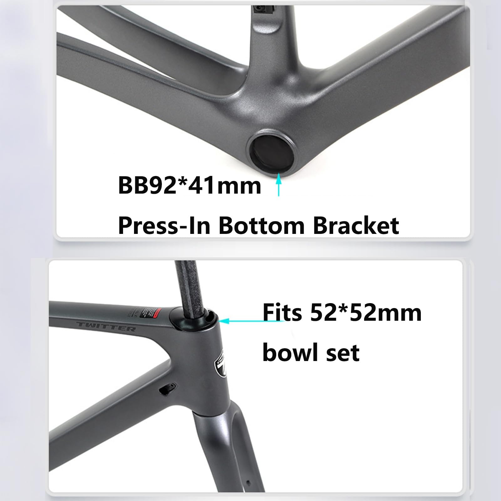 Rama rowerowa z włókna węglowego 700C 45/48/51/54 cm droga/terenowe hamulce tarczowe oś przelotowa F12x100mm/R12x142 mm Wewnętrzne przejście kablowe