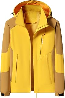 Rain Jacket Men's Softshell Jacket Waterproof Breathable Blue Wind Jacket Men's Lightweight XL Men's Jacket Transition Jacket Quilted Jacket with Hood Men's Softshell Jacket Tactical Jacket