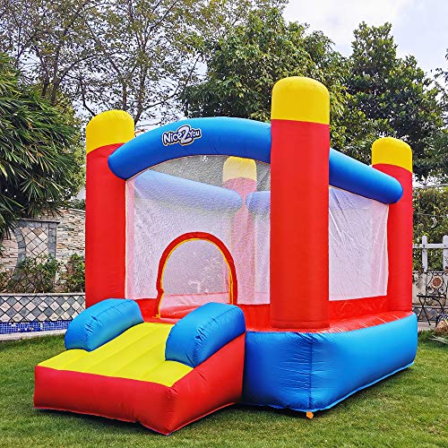 Nice2you Bounce House Indoor Outdoor Kid Party Jump Castle Inflatable Bouncer (Red)