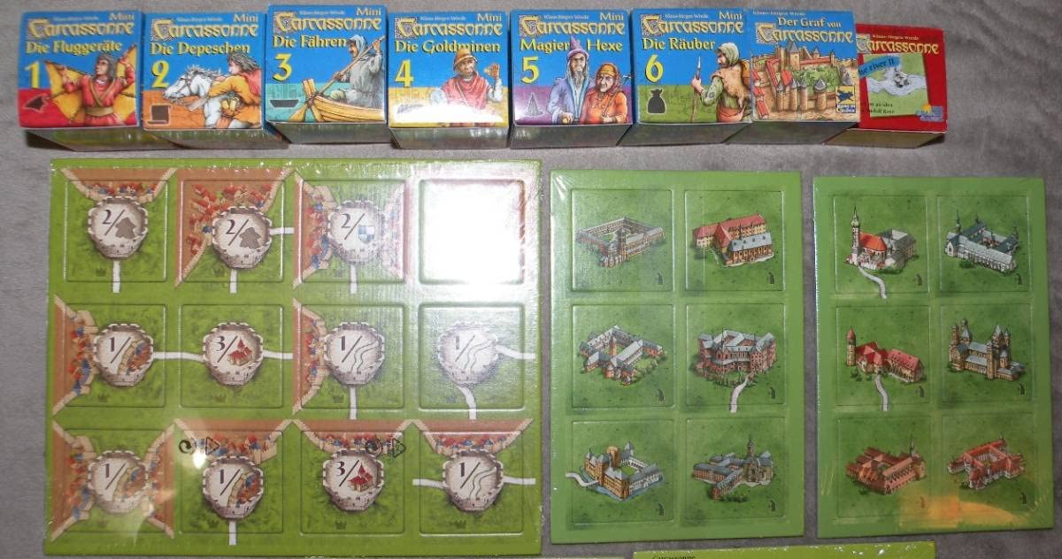 Amazon | カルカソンヌ CARCASSONNE ミニ拡張/ミニ追加セット等計31 