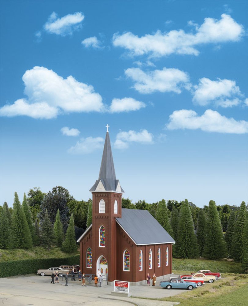 Walthers Cornerstone 933-3496 - Chiesa, Misura M, Colore: Marrone