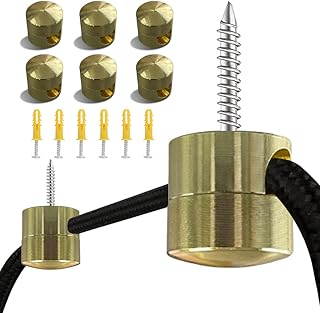 6 Pack Swag Ceiling Hooks for Hanging Lights Aluminium Modern Hanging Lamp Cable Hook