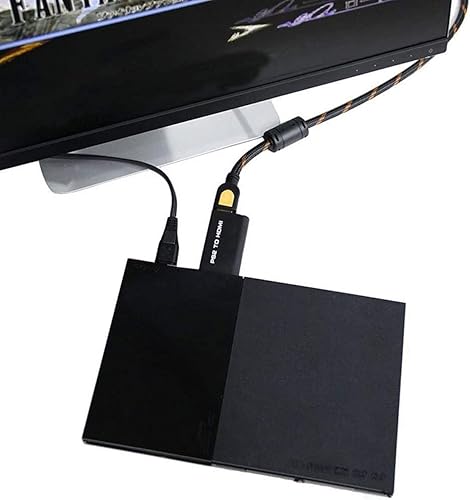 Miniatura 5 de TIZOPO Adaptador convertidor PS2 a HDMI, convertidor PS2 a HDMI con salida de audio de 0.138 in para monitor HDMI HDTV, compatible con todos los