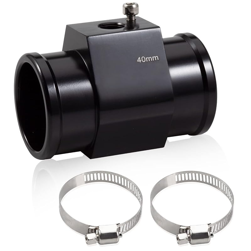 Adaptador de mangueira para sensor de temperatura da água LEONTOOL em alumínio 40 mm com rosca 1/8" NPT – Kit