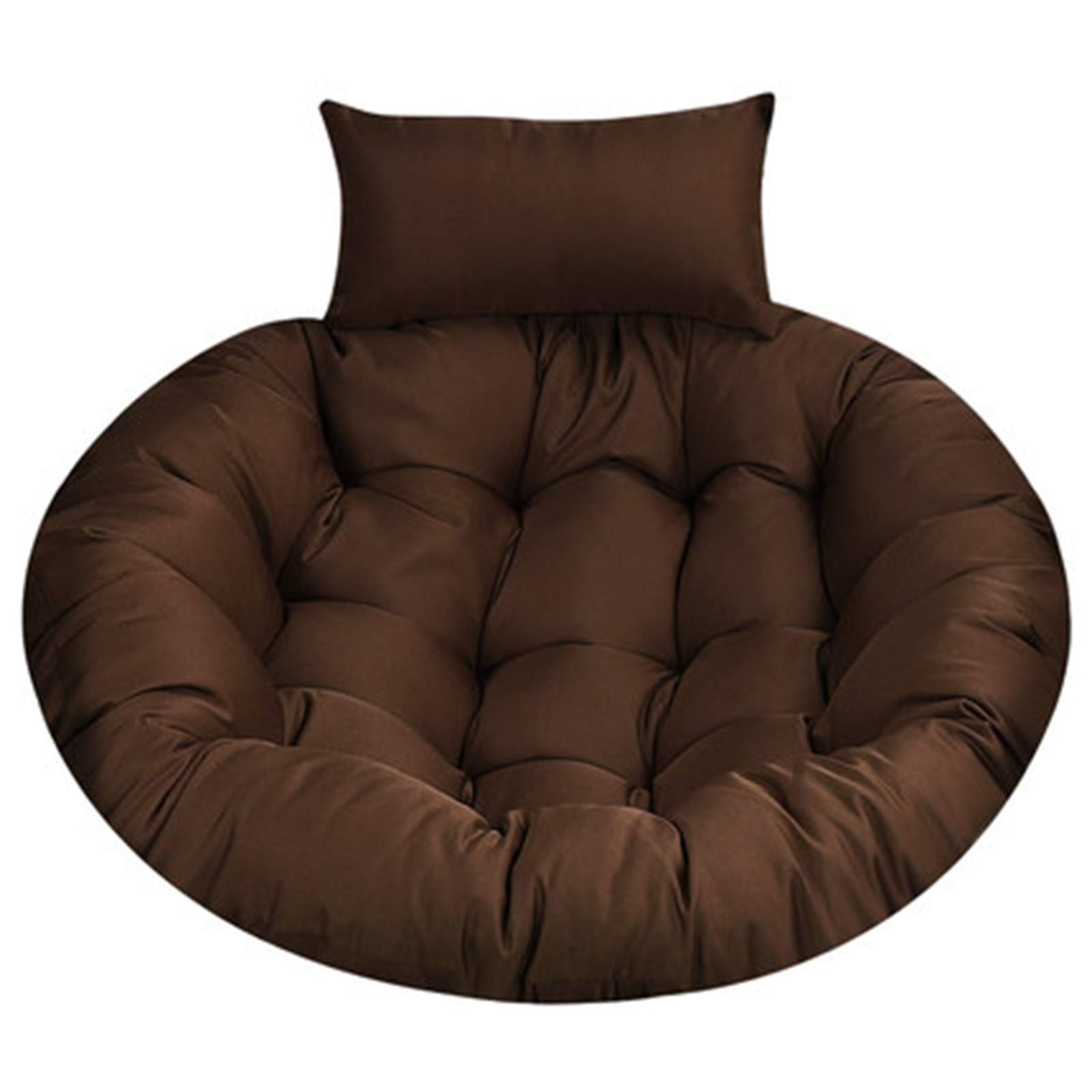 ERTsrhFD Hanging Swing Chair Cushion,Outdoor Hammock with Pillow, Thick Washable Cushions(Taupe)