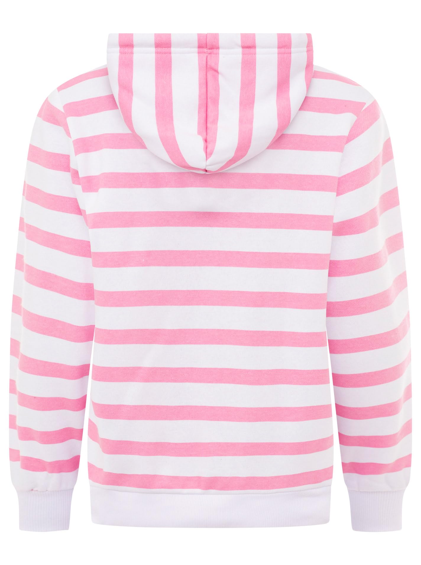 Zwillingsherz Damen Hoodie mit Kapuze – Gestreifter Kapuzenpullover mit Herzmotiv – Kuscheliger Oversize Pullover – Weicher Sweatshirt Look für Frühling, Herbst & Winter – Loungewear Mode