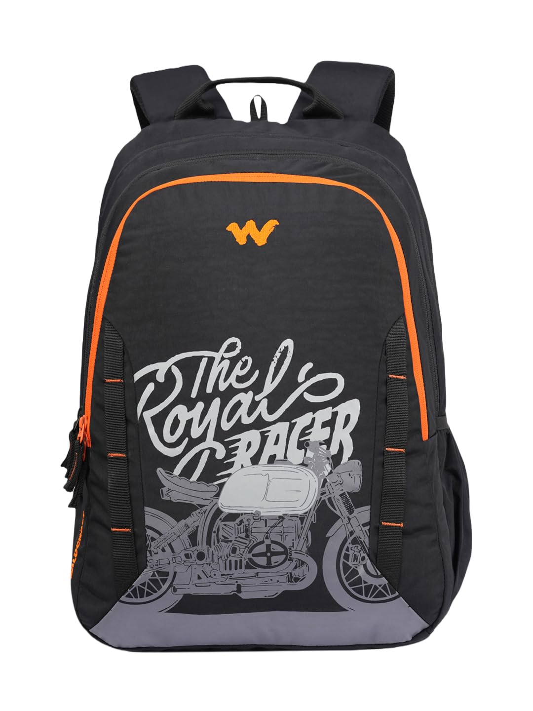 Motorcyle Stories 3 Compartment Laptop Backpack| 45 litre Capacity|Premium Fabric| Padded Strap| Orgainzer| Water resistant |Black-image-6