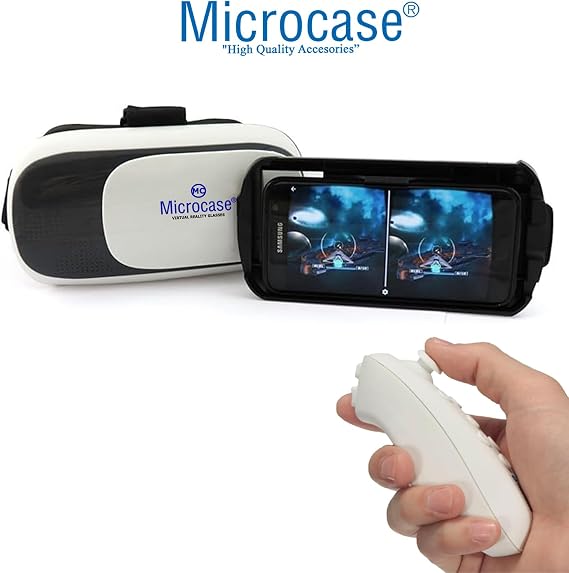 Microcase VR 3D Virtual Reality Glasses + VR Wireless Bluetooth Control-AL4755