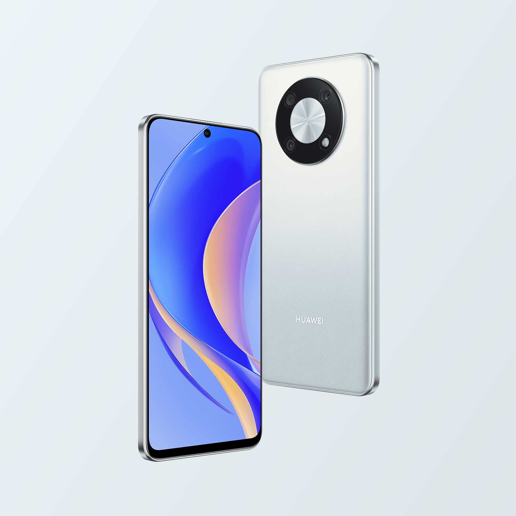 Huawei Nova Y90 - Cellulaire de 6,7", 6 Go RAM + 128 Go ROM, blanc