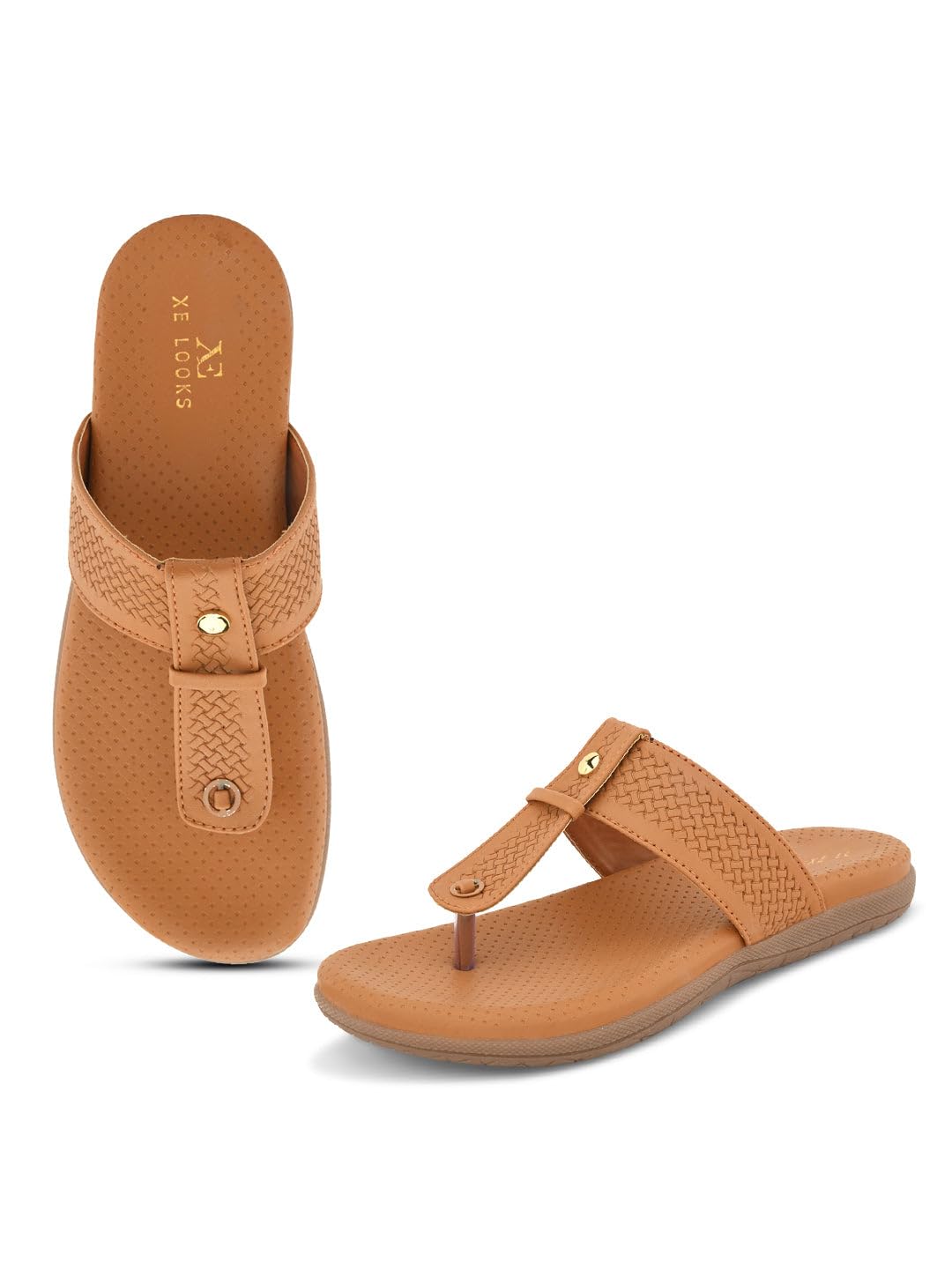 XE Looks Attractive & Comfortable tan Sandals for women & Girls-UK-4 (B0D7CWHWJV) Amazon Price History, Amazon Price Tracker
