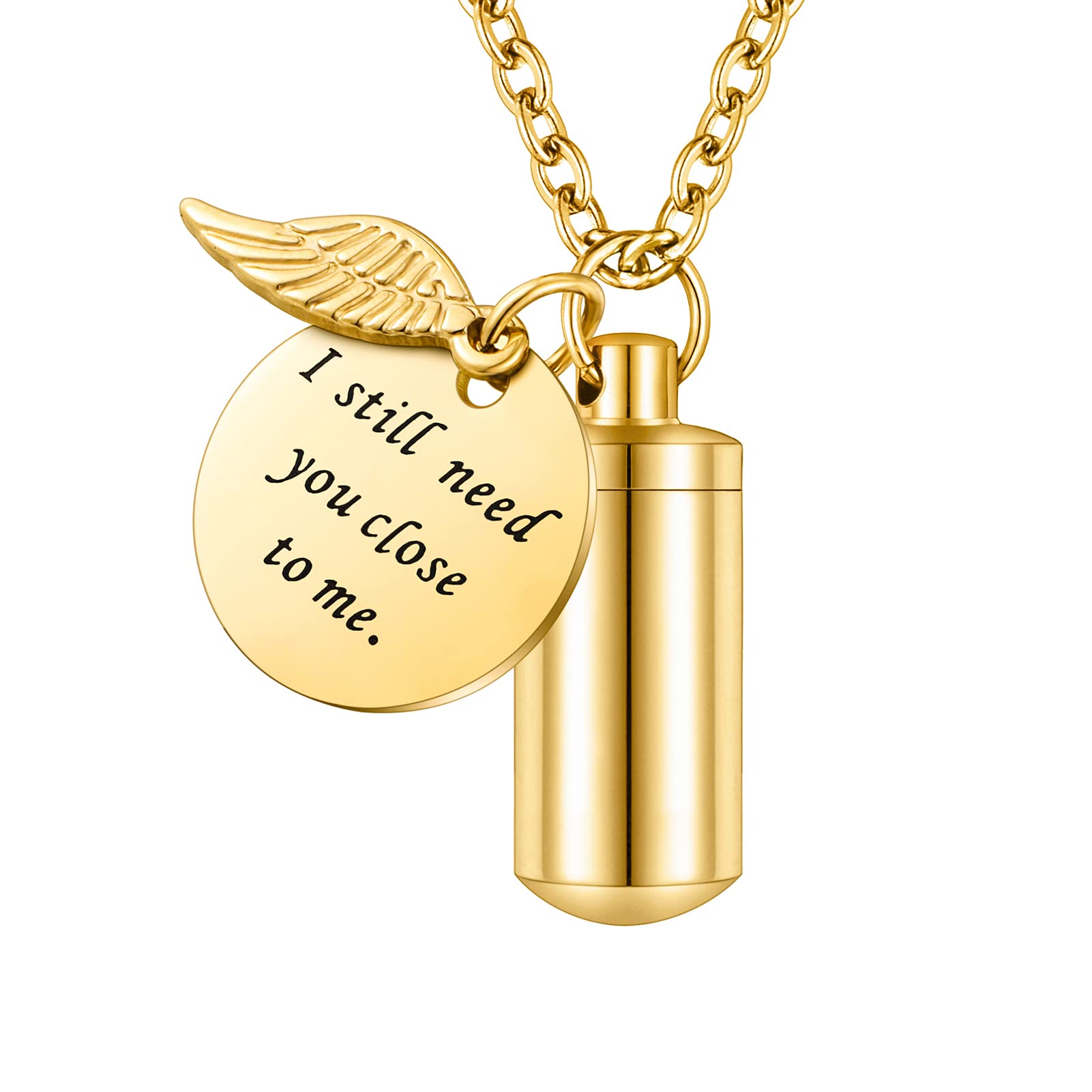 abooxiu Cylinder Urn Necklace - memorials and funerary pet | Mubboo