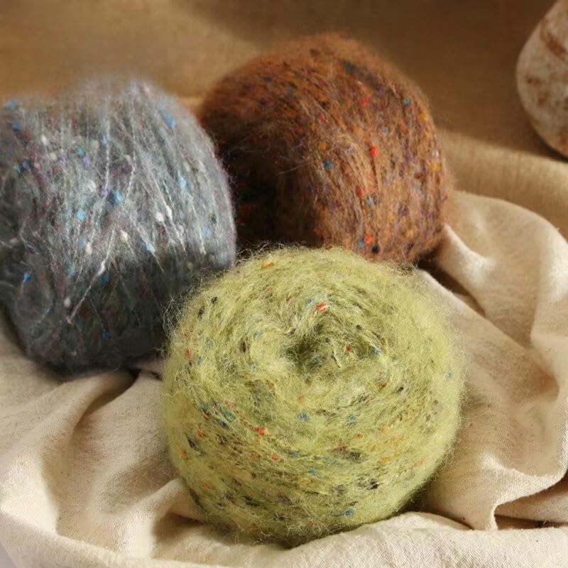 4/6/8/10 Piezas de Hilo de Lana de 100 g, Suave y Colorido, para Tejer a Mano, para Tejer suéteres, Bufandas, Gorros y chales de Ganchillo
