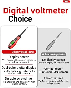 Intelligent Non-Contact Voltage Tester Pen & 2-In-1 Screwdriver Set – Safe,Electric Tester Pen,Electrical Tools & Testers,Voltage Screwdriver Pen,High Torque Strong Ma/gnetic Flathead Screwdriver