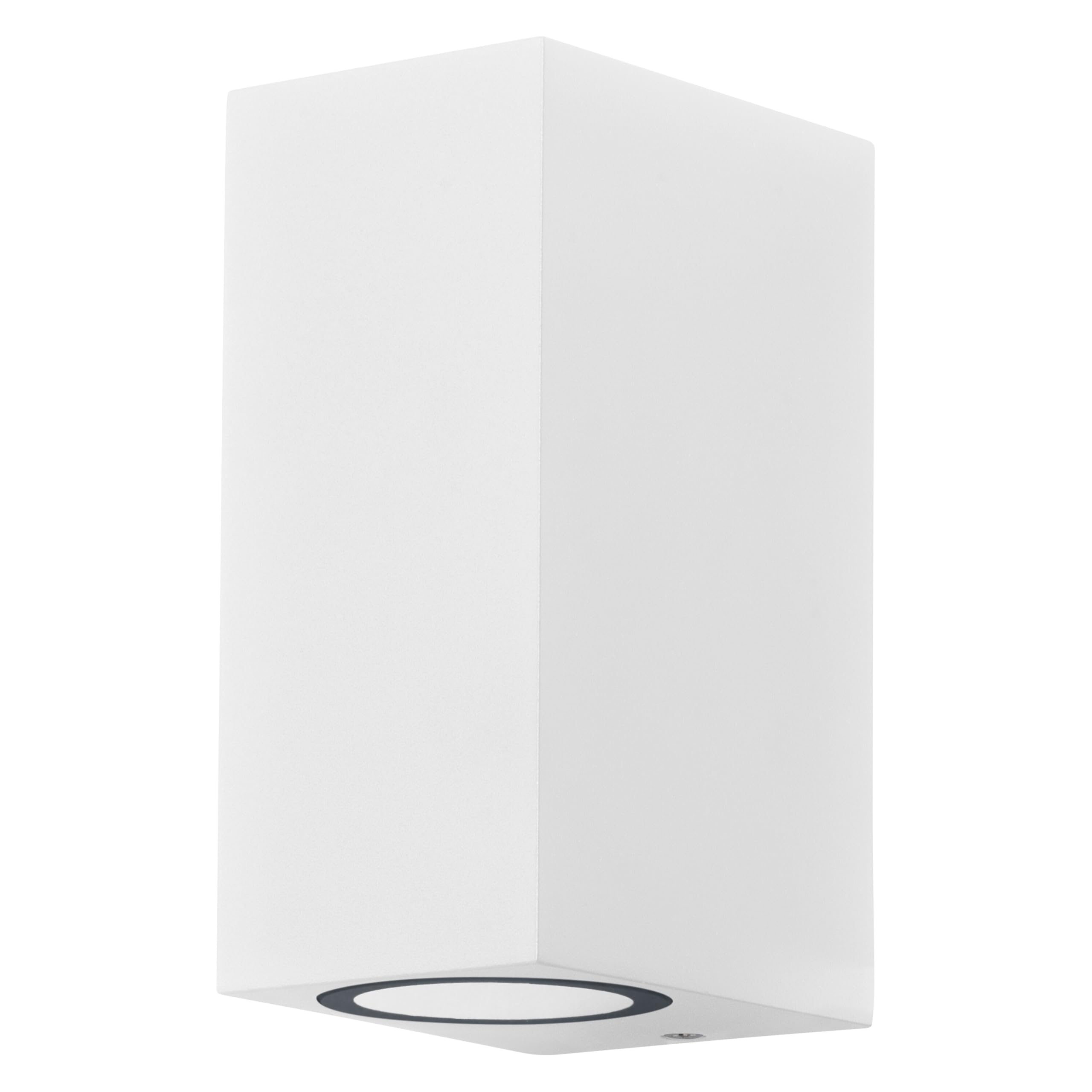 OSRAM Outdoor wall lamp Endura Classic Square Updown, White, GU10 Socket (max 35W), can be Equipped with Normal or smart lamp, Down or up/Down Types, IP44 Protection