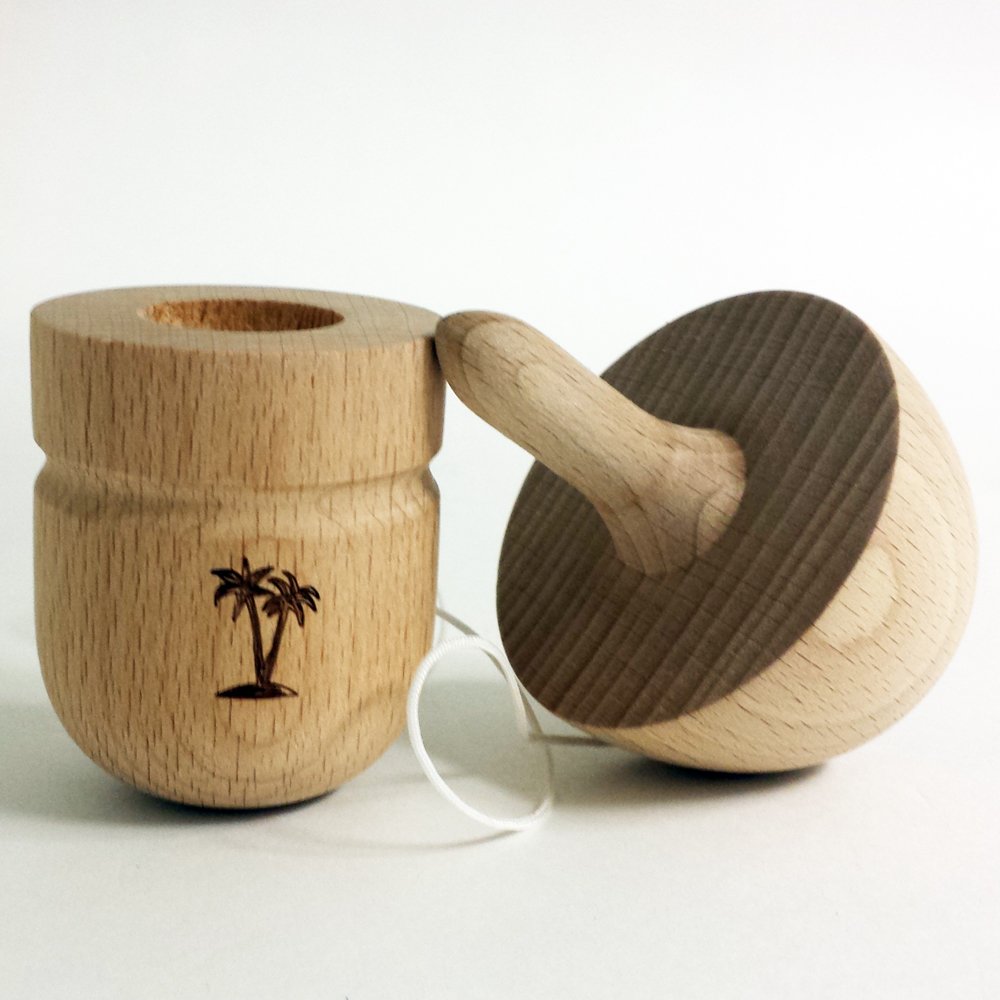 Bahama Kendama Mushroom Pill Kendama- Reverse Spike - Natural