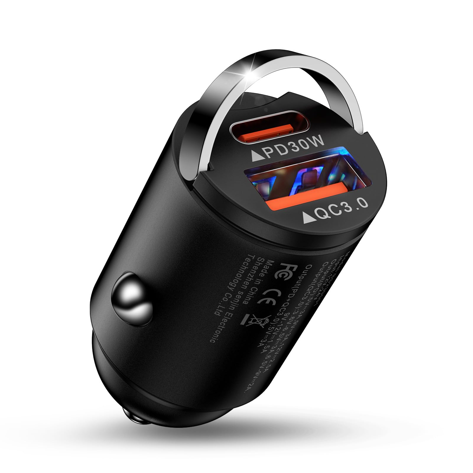 ANNIBER カーチャージャー Type C iPhone17 シガーソケット 急速充電/2ポート/12V・24V車対応 PD30W+QC18W USB-C車載充電器 車 usbソケット タイプCシガーUSB車 充電器車用 iPhone 16/15/Andriod/iPad対応