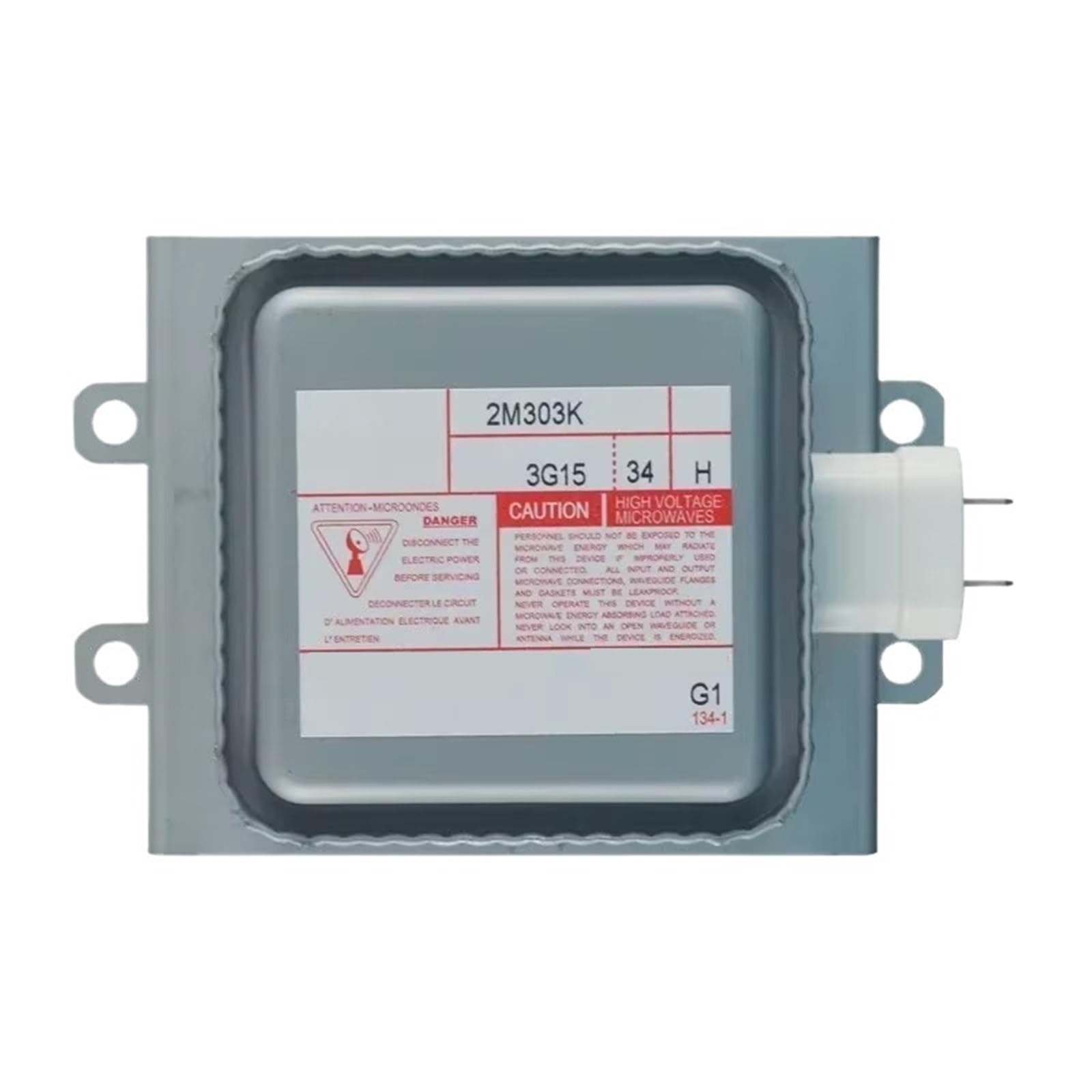 VKvmNYlxx for 2M303K air-Cooled Long Baseplate Microwave Magnetron 1080W Frequency Conversion Microwave Equipment Accessories