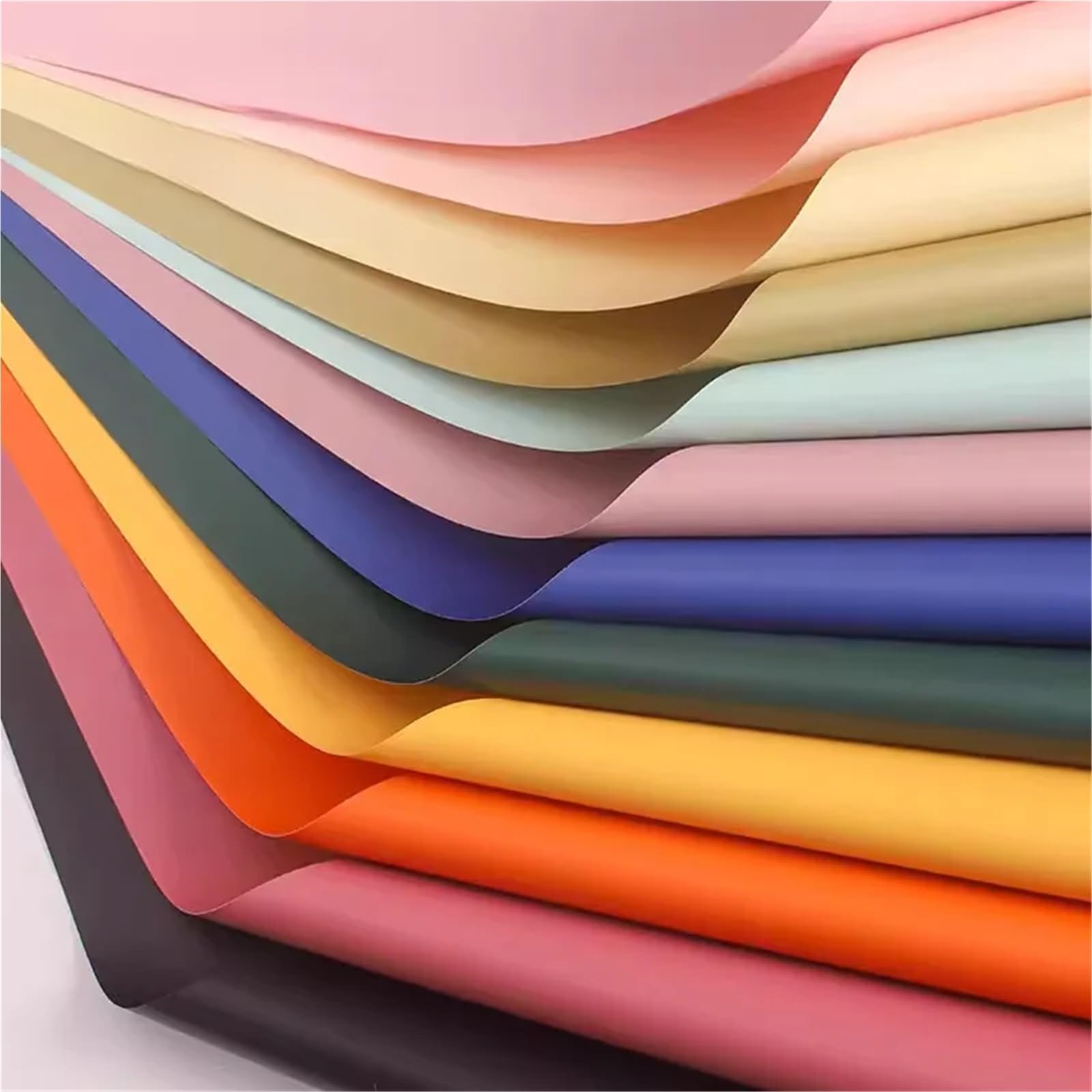 Carta da Regalo 20PCS Flower Wrapping Packing Paper Bouquet of Solid Color Paper Floral Package DIY Florist Materials(29)