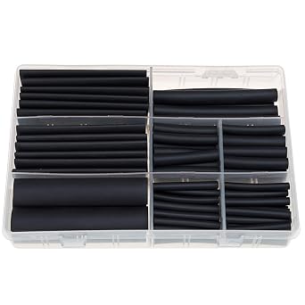 104PCS 41 Heat Shrink Tubings Diameter 5/32 1/4 5/16 1/2 5/8 3/4 Inch