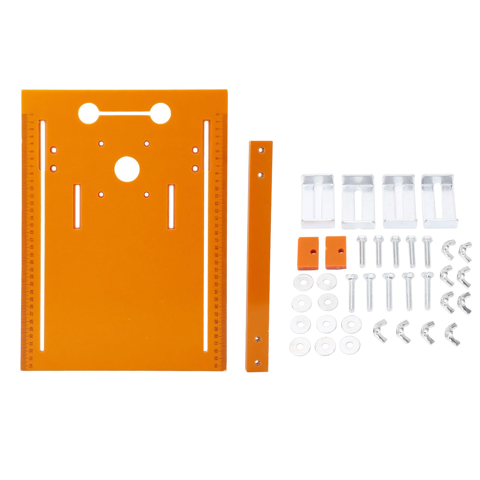 Cryfokt 28 X 38cm Cutting Machine Base Plate, Woodworking, Cut Circular Saw Rail Cutting Machine Rail Plate, PunchFree Handheld Trimming Machine Plate Board Backer