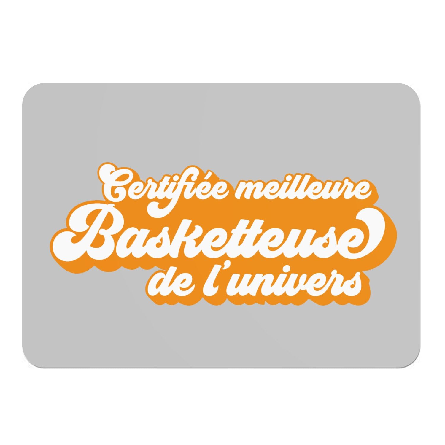 Napperons basket univers gris en liège, le cadeau idéal pour fan de basketball
