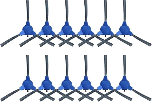 Compatible with Ecozy RV-EG310B / LIECTROUX V3S Pro Robot Vacuums Edge Spin Side Brush Replacement Accessory Spare Part12 Pcs
