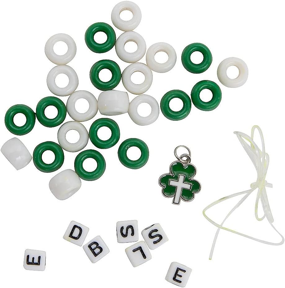 Fun Express Religious St. Patrick’s Day Beaded Bracelet Craft Kit