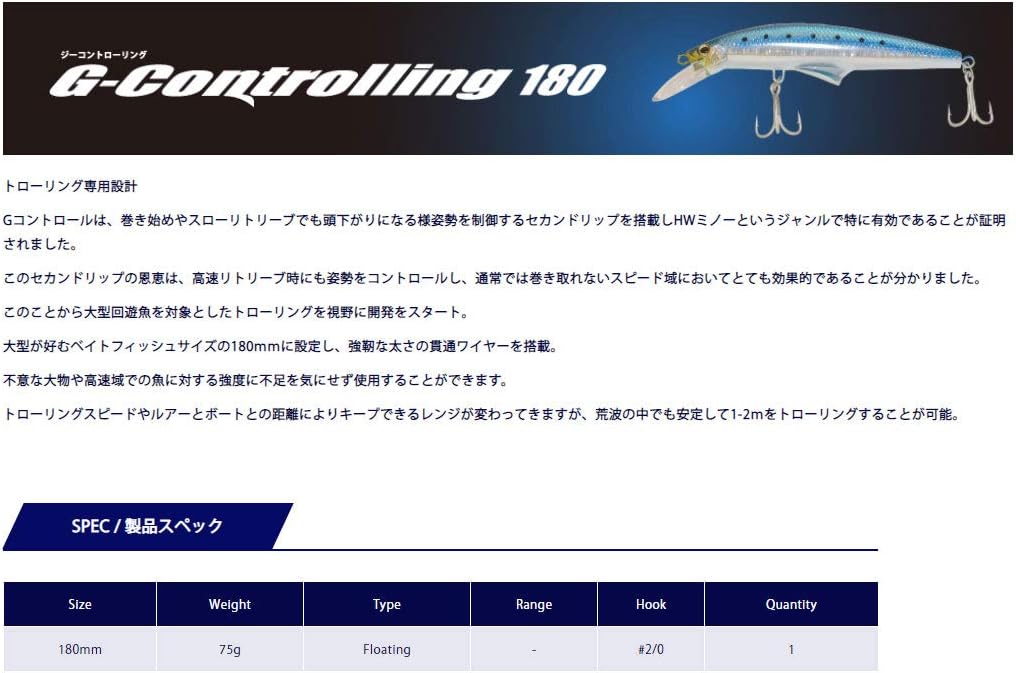 Jackson G-Controller 180 Lure