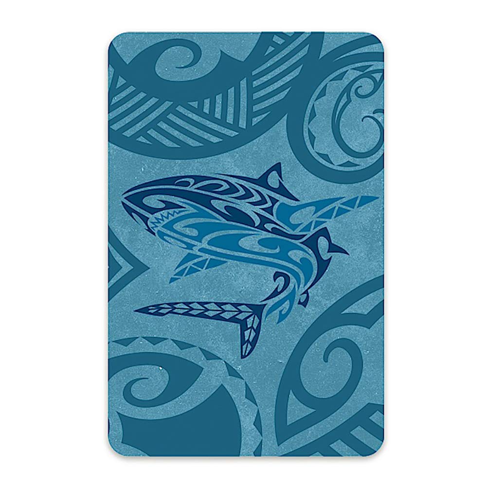 Hawaii Style Playing Cards Tribal Shark - Island-Theme, Custom, Unisex, Colorful, Acrylic Case, All Ages, 36+ to 72+