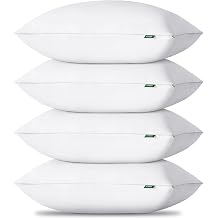 HIMEET Pillows King Size Set of 4, Luxury Fluffy Bed Pillows for Sleeping 4 Pack, Soft and Supportive Bed Pillow with Down Alternative Filling for Side and Back Sleepers 19"x34"