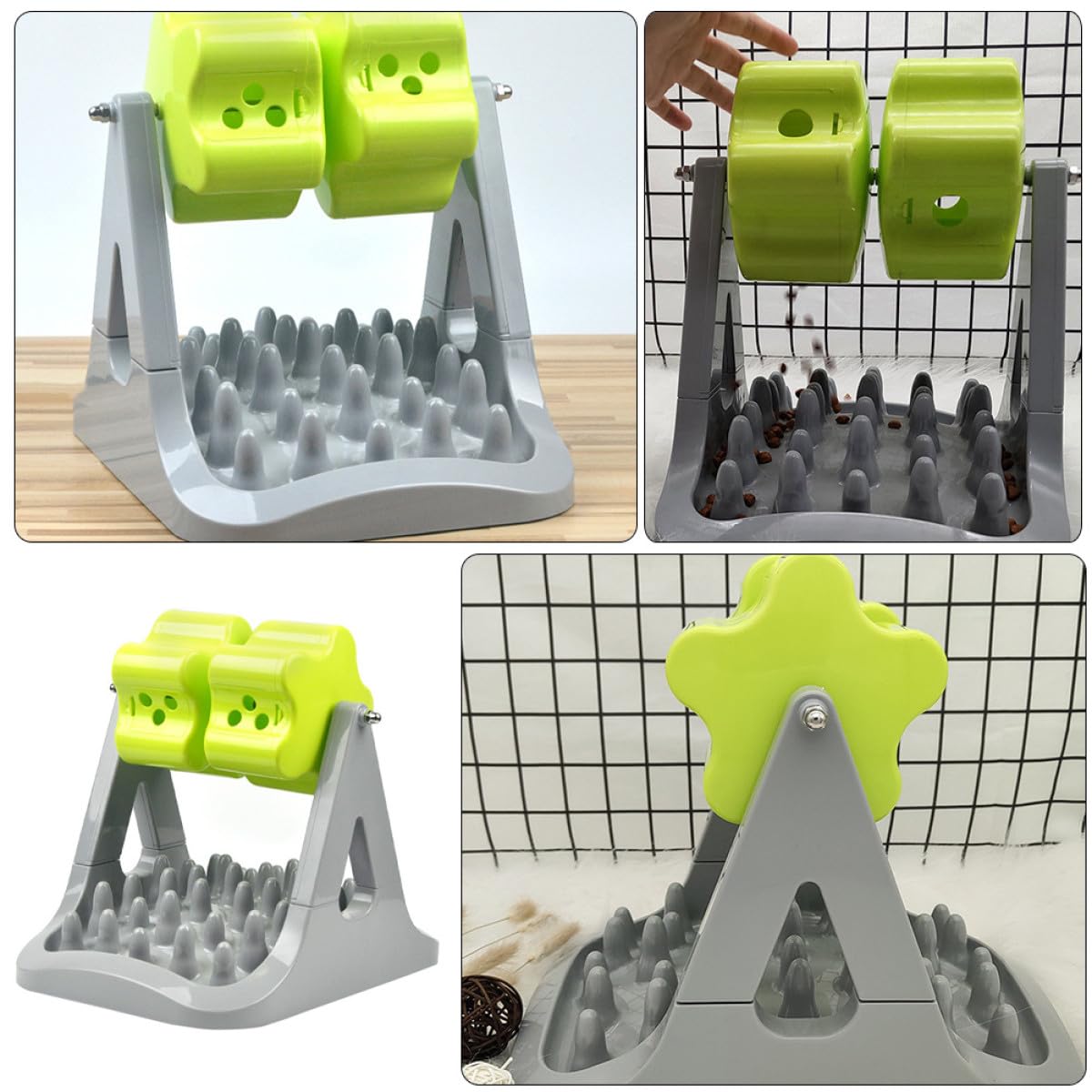 Toyvian Automatischer Leicht zu Reinigen Anti Erstickungsfunktion Trainingsspielzeug Hunde Futterspender mit Abs Material als für