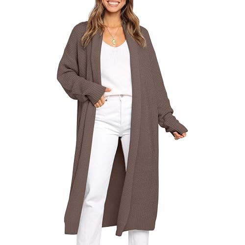 LILLUSORY Long Cardigan Sweaters Women Fall Oversized Coat