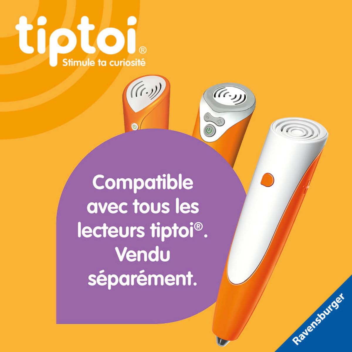 Ravensburger - tiptoi® - Livre interactif - Mon imagier des mots - Les animaux - Jeu éducatif électronique, sans écran - A partir de 3 ans - version française - 13099010
